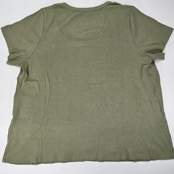 Dip T-Shirt Women's Size 3X Pale Green Solid Basic Casual Top New Without Tags‎ - Picture 2 of 9